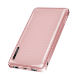 LogiLink Mobile Power Bank, LiPo, 10.000 mAh, USB-C in/out, rose
