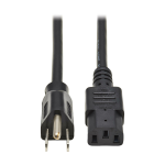 Tripp Lite P006-001 power cable Black 11.8" (0.3 m) NEMA 5-15P C13 coupler