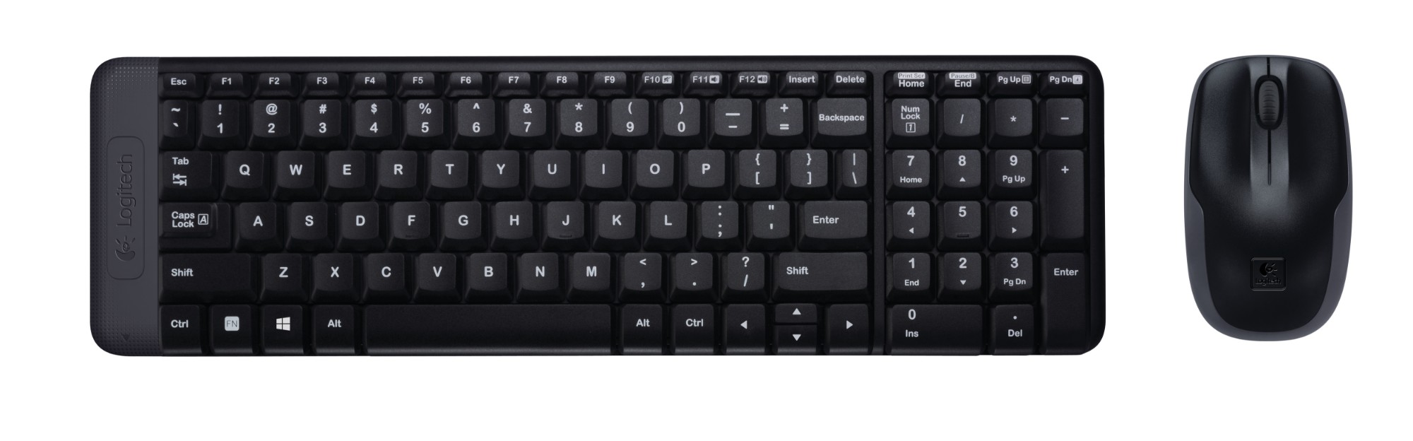 Logitech Wireless Combo MK220 keyboard Mouse included RF Wireless QWERTY US International Black