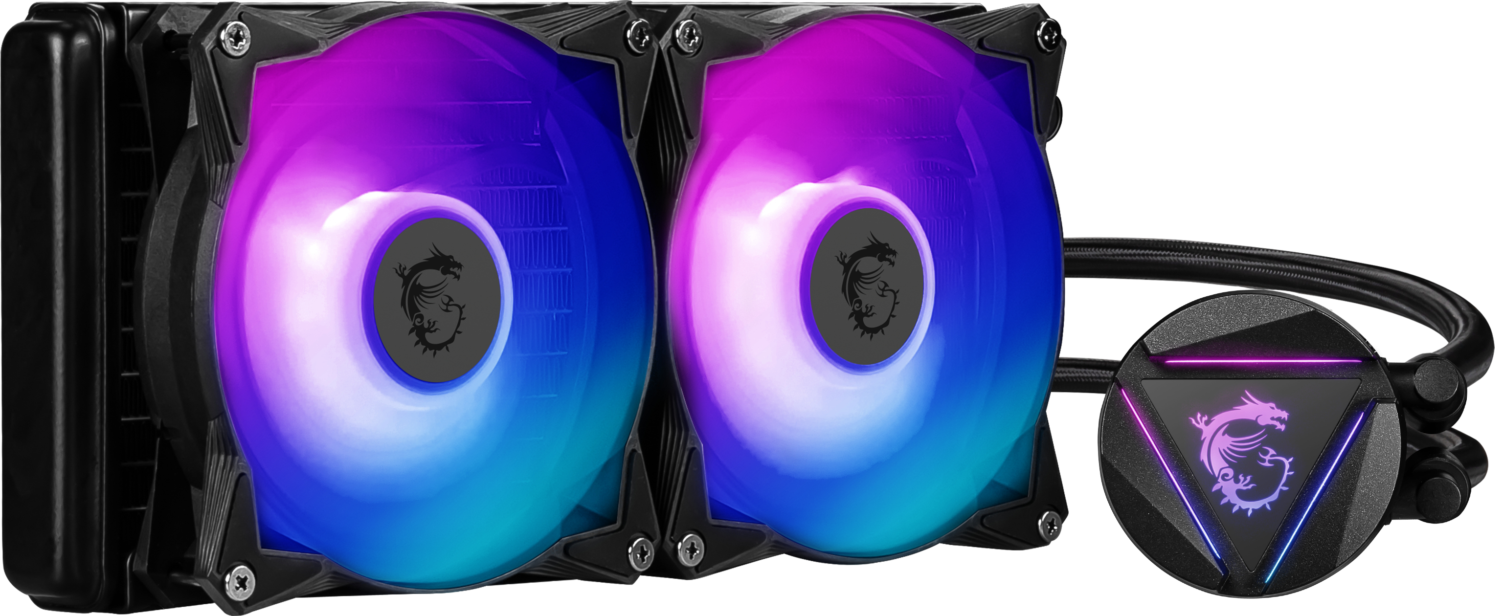 Image of MSI MAG CORELIQUID 280R V2 Liquid CPU Cooler '280mm Radiator, 2x...