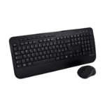 V7 CKW300IT Full Size/Palm Rest Italian QWERTY - Black, Professional Wireless Keyboard and Mouse Combo – IT, Multimedia Keyboard, 6-button mouse