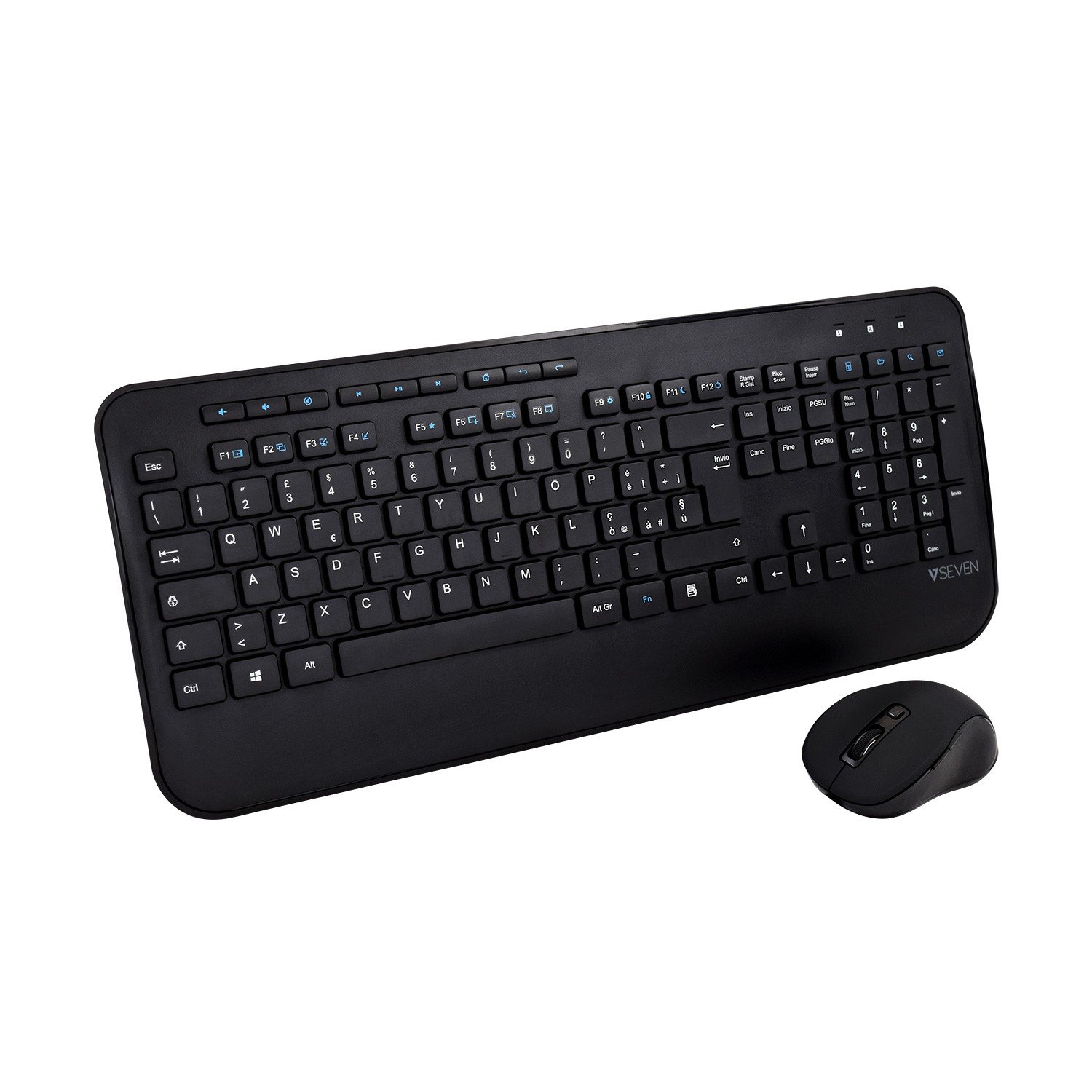 Image of V7 CKW300IT Full Size/Palm Rest Italian QWERTY - Black,...