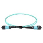 Cablenet 5m OM3 MPO (F) to MPO (F) Female 12F Aqua Trunk Cable Method B