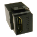 Cablenet HDMI Female - Female (Gold) Keystone Black