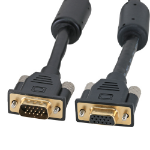 Cablenet 5m SVGA HD15 Male - Female Black PVC Cable with Ferrites