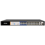 D-LINK | DES-F1026P-E | 26 Port PoE Switch with 24 PoE Ports (8 Long Reach 250m) and 2 Gigabit Uplink Ports