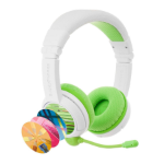 BuddyPhones School+ Headset Wired & Wireless Head-band Calls/Music USB Type-C Bluetooth Green, White