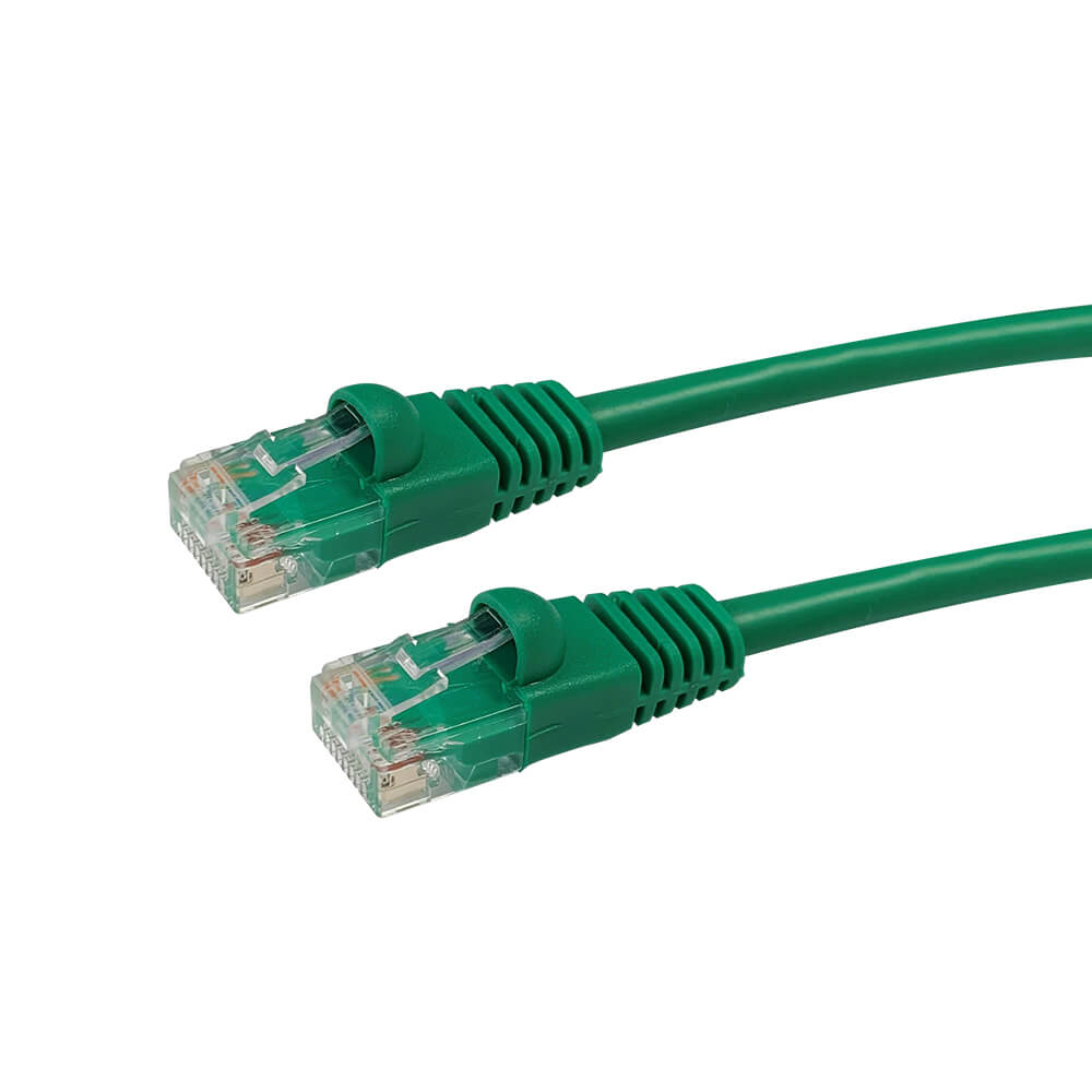 Videk Enhanced Cat5e Booted UTP RJ45 to RJ45 Patch Cable Green 20Mtr