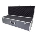 Maplin Plus Aluminium 270 x 850 x 295mm Flight Case - Black