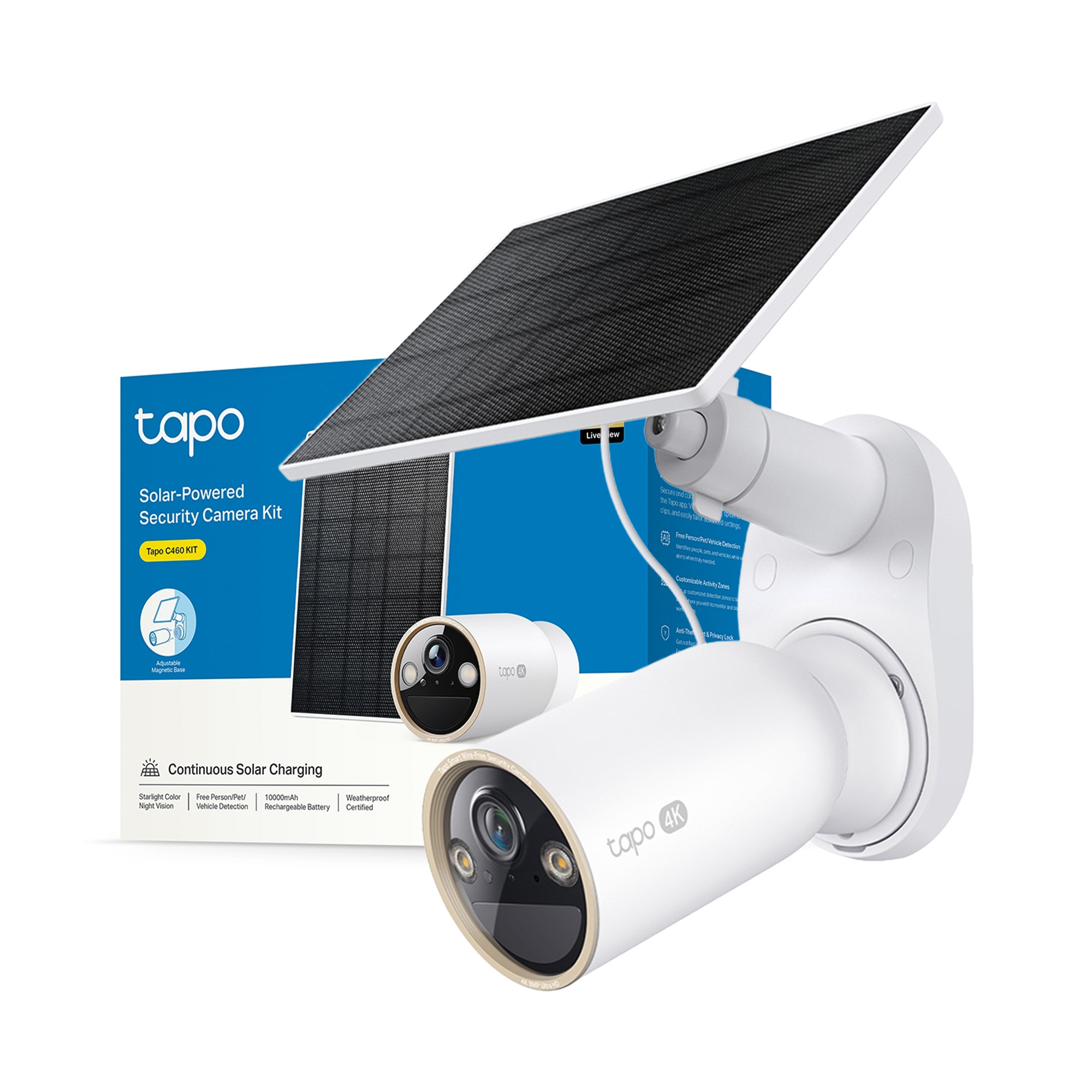 Image of TP-Link Tapo C460 KIT Solar-Powered Battery Security Camera Kit. Wiref