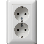 GIRA 078003 socket-outlet CEE 7/3 White
