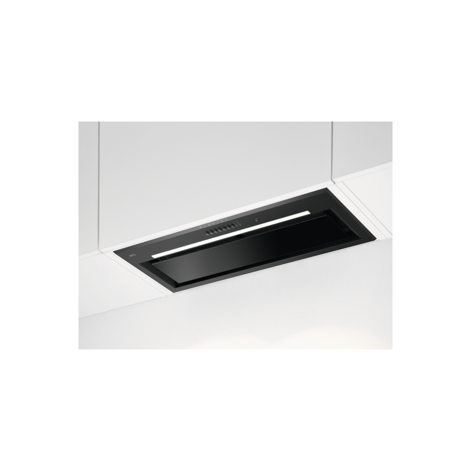 Photos - Other for Computer AEG 9000 AutoSense Series 90cm Canopy Cooker Hood - Black GDG969AB 