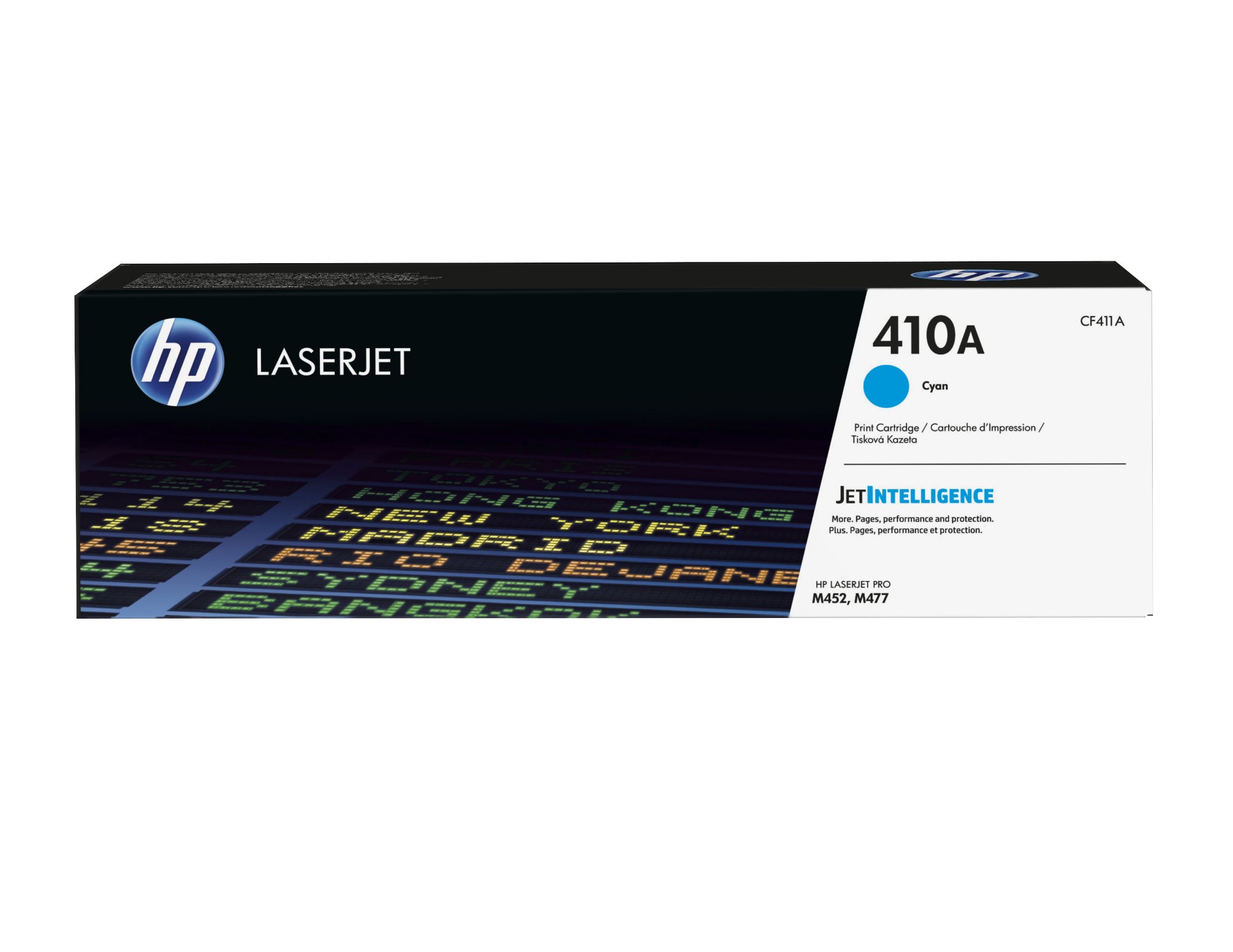 HP CF411A/410A Toner cartridge cyan, 2.3K pages ISO/IEC 19798 for HP Pro M 452 HP CF411A/410A Toner cartridge cyan, 2.3K pages ISO/IEC 19798 for HP Pro M 452