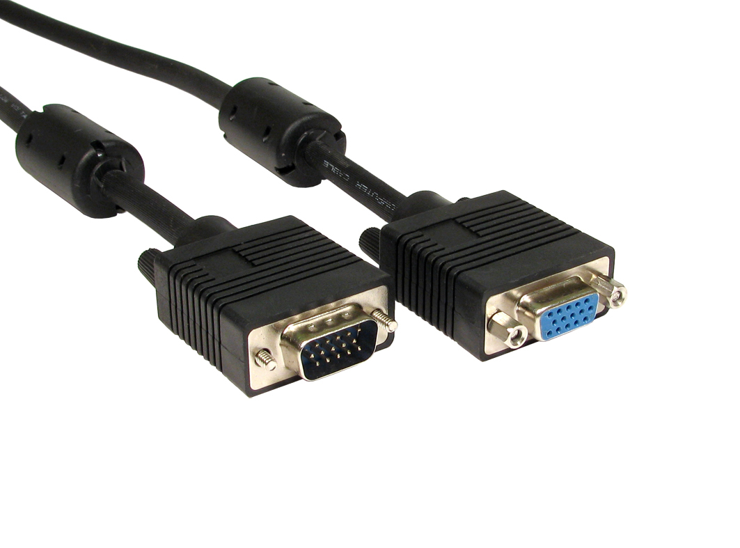 Cables Direct CDEX-800K VGA cable 0.5 m VGA (D-Sub) Black