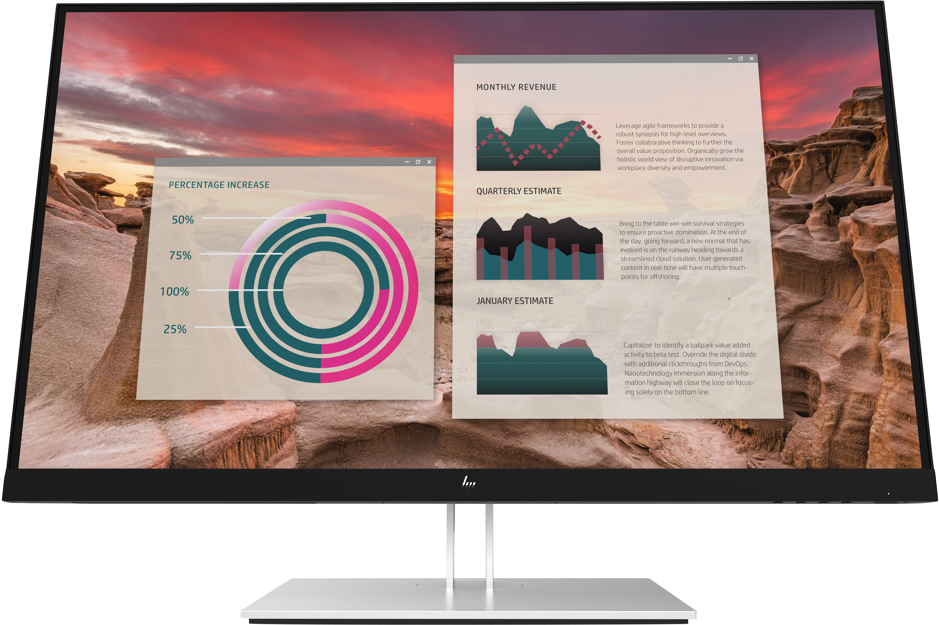 HP E27u G4 computer monitor 68.6 cm (27") 2560 x 1440 pixels Quad...