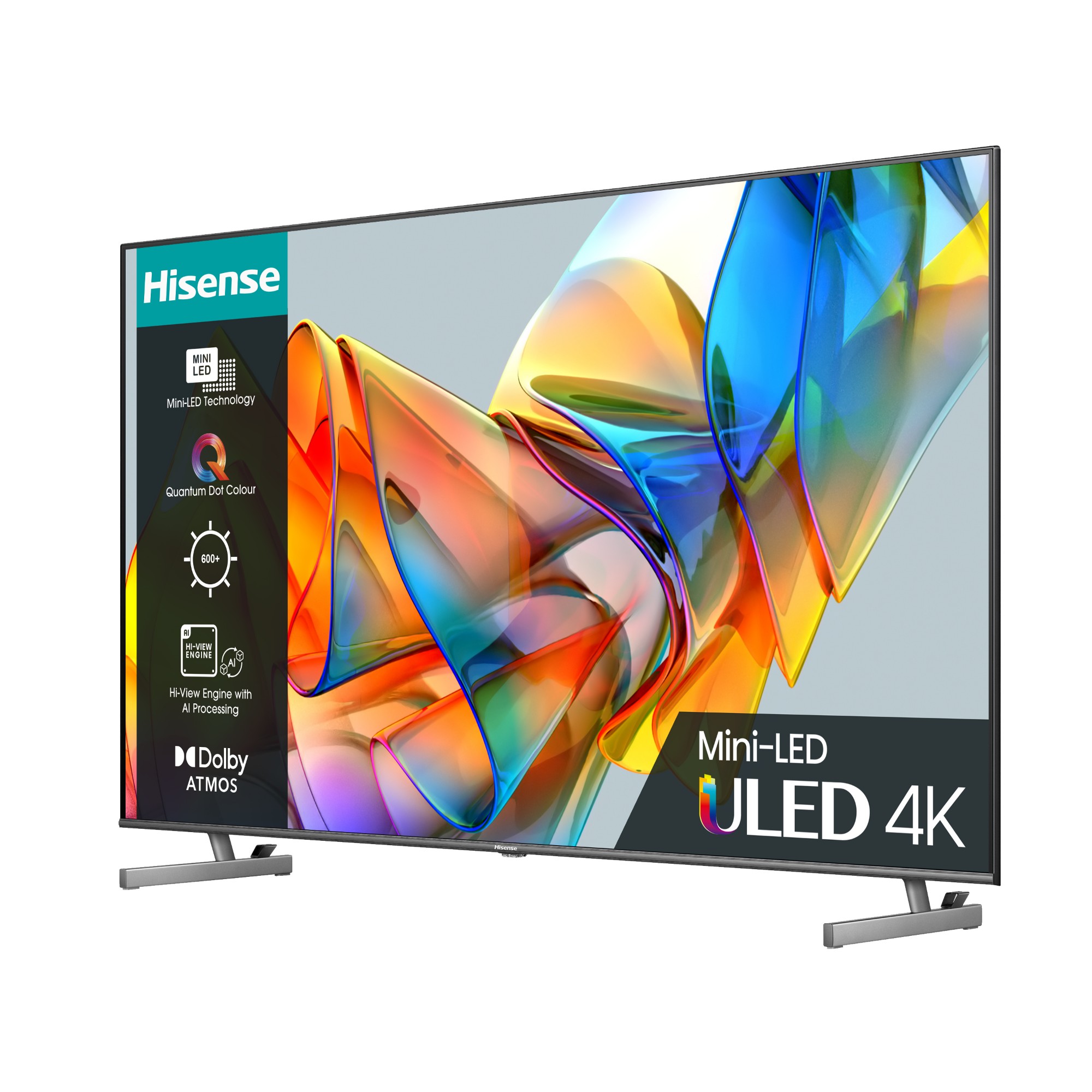 Hisense 55U6KQTUK TV 139.7 cm (55") 4K Ultra HD Smart TV Wi-Fi Grey