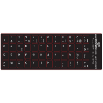 ShortBoard French Keyboard Overlay Sticker Set White Legends