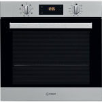 Indesit IFW 6340 IX UK oven 66 L A Black, Stainless steel