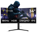 YEYIAN Monitor Curvo de 34 Pulgadas Yeyian resolución UWQHD (3440 x 1440) -