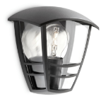 Philips myGarden Creek Wall Light 60W E27 No-bulb