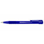 ValueX Retractable Ballpoint Pen Soft Grip 1.0mm Tip 0.7mm Line Blue (Pack 12) - K10-03