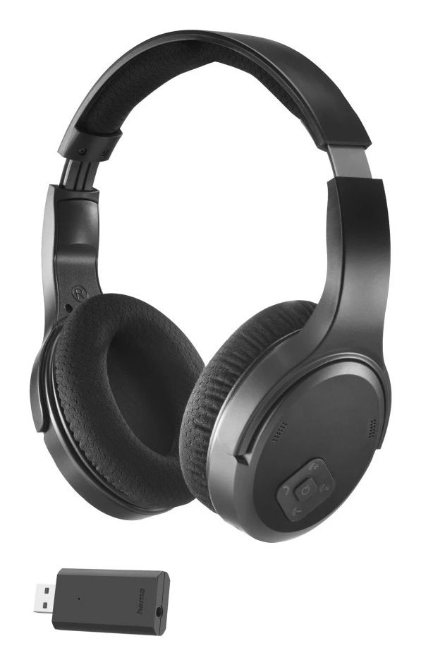 Hama Tv Headphones. Over-Ear. 2.4 Ghz-Dongle + Bluetooth. Volume Contr