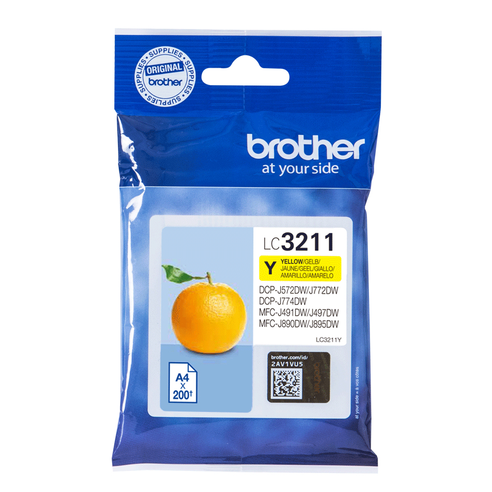 Brother LC-3211Y Ink cartridge yellow. 200 pages ISO/IEC 19752 for Bro