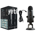 LOGITECH YETI Premium Multi-Pattern USB Microphone with Blue VO!CE 2-Year Limited Hardware Warranty