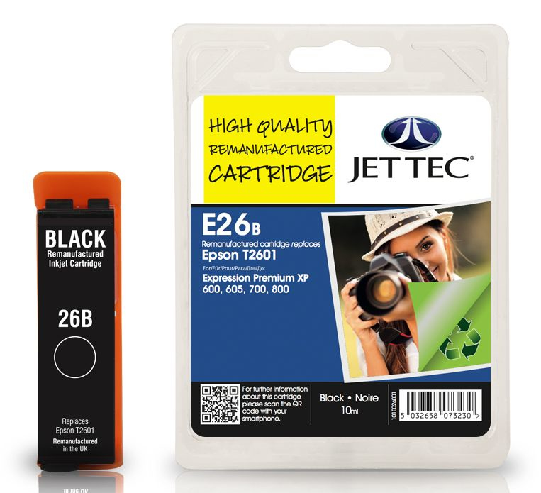 Photos - Inks & Toners Jet Tec 101E026001 ink cartridge Standard Yield Black 