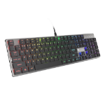 GENESIS Thor 420 RGB keyboard Gaming USB AZERTY US English Silver