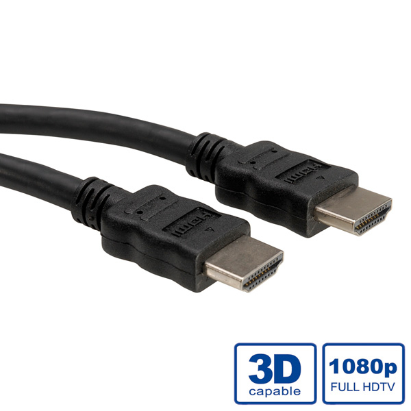 Image of ROLINE HDMI High Speed Cable with Ethernet, HDMI M - HDMI M, LSOH 5 m