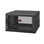 APC NetShelter WX 6U Single Hinged Wall-mount Enclosure 600mm Deep Wall mounted rack Black