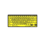 Logickeyboard LKB-LPBY-BTON-UK keyboard Home Bluetooth QWERTY English Black, Yellow