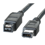 ROLINE IEEE1394b FireWire Cable, 9/6-pin, 400Mbit/s, Type A-B 1.8 m