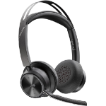 HP Poly Voyager Focus 2 - Headset - on-ear - Bluetooth - wireless - active noise cancelling - USB-C via Bluetooth adapter - black - Certified for Microsoft Teams, Zoom Certified