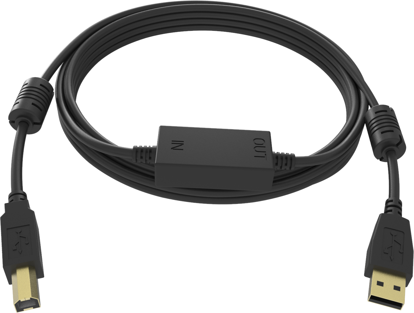 Image of Vision TC 15MUSB+/BL USB cable 15 m USB 2.0 USB A USB B Black