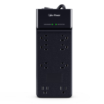 CyberPower CSB806R1 surge protector Black 8 AC outlet(s) 125 V 70.9" (1.8 m)