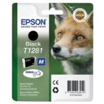 Epson Fox Singlepack Black T1281 DURABrite Ultra Ink