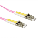 ACT 0,25 meter LSZH Multimode 50/125 OM4 glasvezel patchkabel duplex met LC connectoren