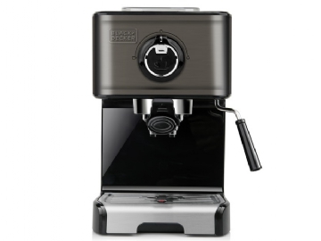 Black & Decker BXCO1200E, Espressomaskin, 1,2 l, Malat kaffe, 1200 W, Silver