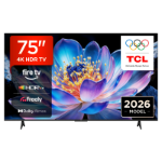 TCL 75V6D-UK TV 190.5 cm (75") 4K Ultra HD Smart TV Wi-Fi Black 330 cd/m²