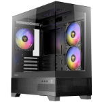 Antec CX500M Micro Tower Gaming Case, Black, 2  x USB 3.0 / 1 x USB Type-C, Tempered Glass Side Panel, Micro-ATX/ITX