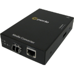 Perle Fast Ethernet, 100Base-TX - 100Base-LX, 1310nm, singlemode, LC, UK Power Cord
