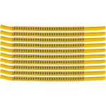 Brady SCNG-18-3 cable marker Black, Yellow Nylon 300 pc(s)