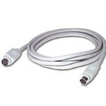 C2G 10ft 8-pin Mini-Din M/M Serial Cable KVM cable White 119.7" (3.04 m)