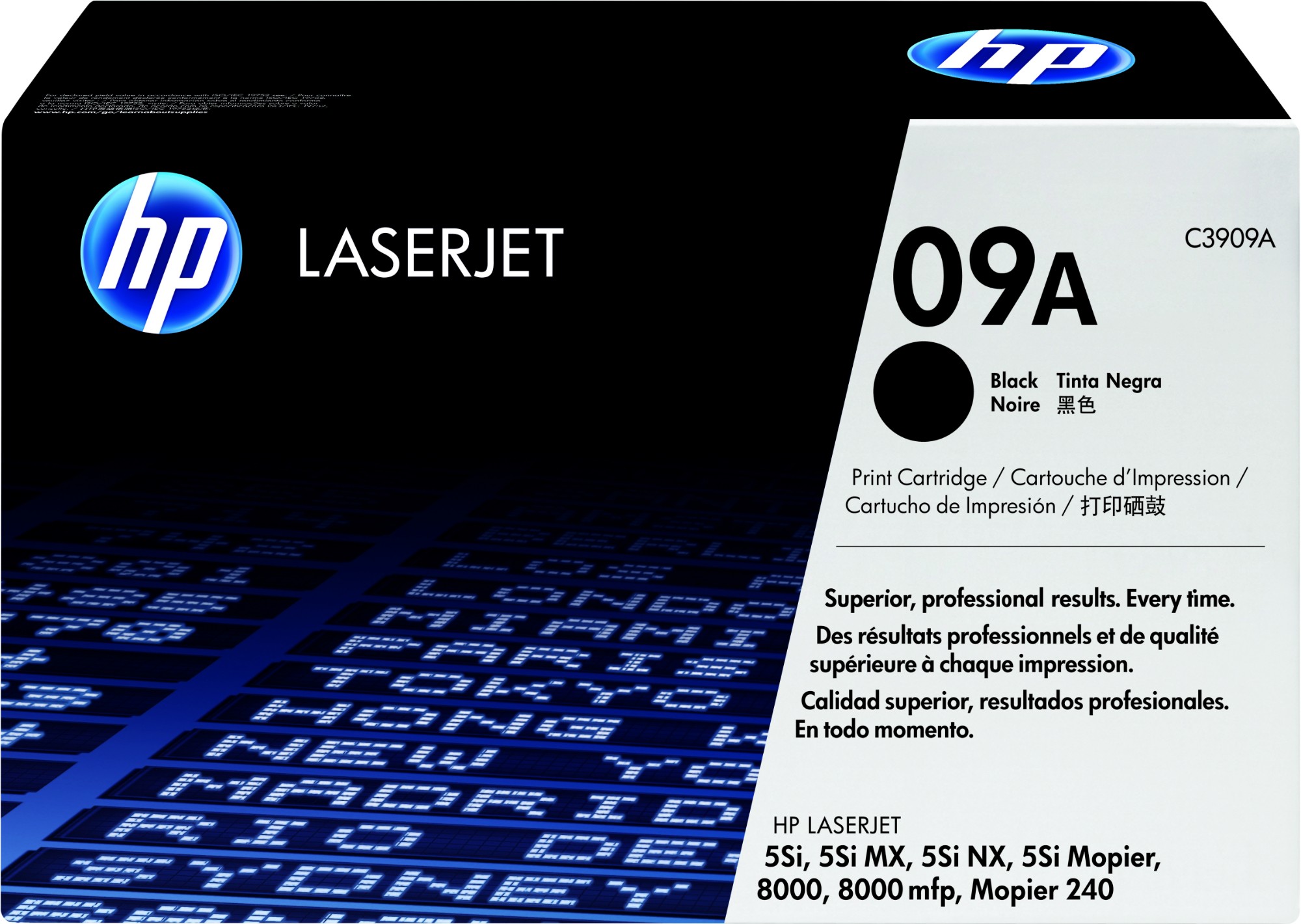 HP C3909A/09A Toner cartridge black, 15K pages ISO/IEC 19752 for Canon LBP-WX/HP LJ 5 SI