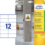 Avery L7875-20 self-adhesive label Rectangle Permanent White 240 pc(s)