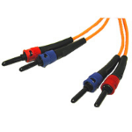 C2G 3m ST/ST Duplex 62.5/125 Multimode Fiber Patch Cable InfiniBand/fibre optic cable 118.1" (3 m) Orange