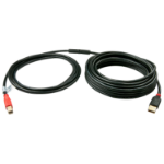 Lindy 42761 USB-kabel USB 2.0 10 m USB A USB B Zwart, Rood