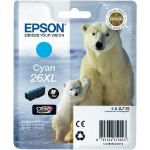 Epson Polar bear Singlepack Cyan 26XL Claria Premium Ink